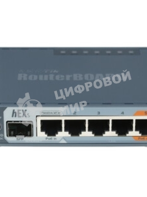 Маршрутизатор PoE MikroTik RB760iGS2 ядра (880 МГц), 5х 1G RJ45, SFP, USB, MicroSD, раздача PoE (HEX S)