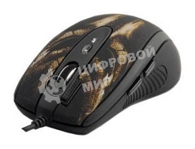 Мышь проводная A4Tech XL-750BH черный, 3600 dpi, USB, кнопки - 7