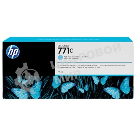 Картридж струйный HP №771C B6Y12A светло-голубой для HP DJ Z6200 (775мл)