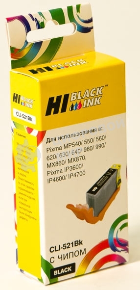Картридж Canon PIXMA iP3600/iP4600/MP540 (Hi-black) new, CLI-521, BK