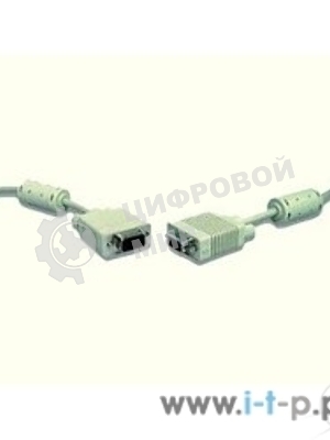 Кабель Gembird/Cablexpert VGA Premium, 15M/15M, 10м, серый, тройной экран, феррит.кольца