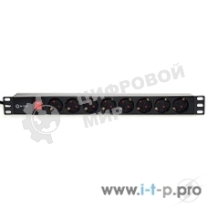 Аксессуар 5bites Блок розеток PDU819P-01 8S, PVC, SWITCH, 1U, 19