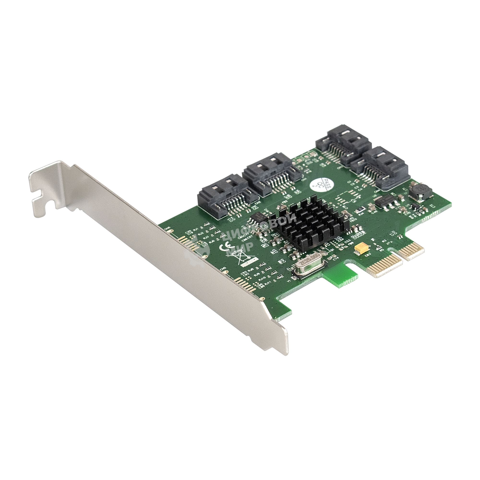 Контроллер ExeGate EXE-503 PCI-E 2.0, SATA3 6Gb/s, 4 int (OEM)