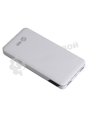 Портативный аккумулятор Cactus CS-PBFSKT-10000 10000mAh 2.1A 2xUSB белый