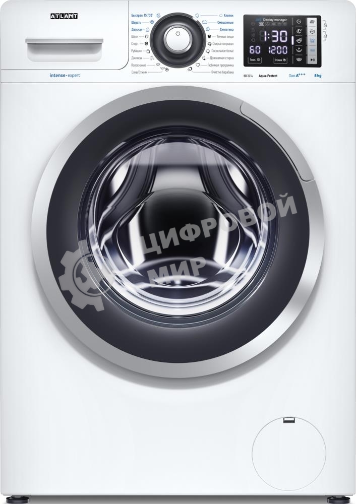 Стиральная машина Atlant СМА 80С1214-01 белый, загрузка фронтальная 8 кг, 1200 об/мин., класс: А+++