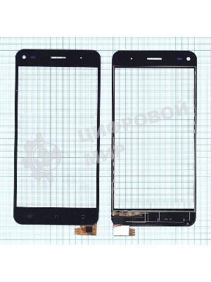 Сенсорное стекло (тачскрин) для Fly FS507 Cirrus 4, черное