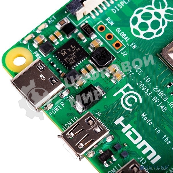 Платформа Raspberry Pi 4 Model B (RA608) Retail, 8Gb RAM, Broadcom BCM2711 Quad core Cortex-A72 (ARM v8) 64-bit SoC @ 1.5GHz CPU, WiFi, Bluetooth, 40-pin GPIO, 2x USB 3.0, 2xUSB 2.0,2x micro-HDMI,CSI camera port,DSI display port,MicroSD port,USB-C 5V Power разъем