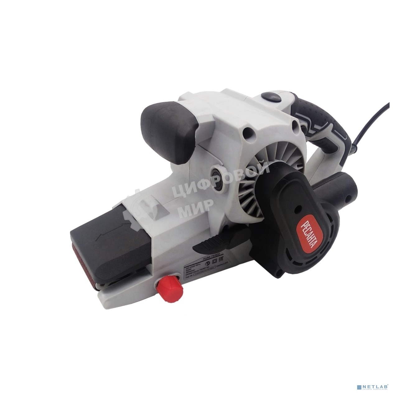 Ленточная шлифовальная машина Ресанта ЛШМ-75/900 900Вт (ширина ленты 75мм)