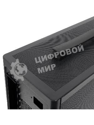 Компьютерный корпус без блока питания HSPD M210, Mesh Mid Tower, черный, 0.7 SPCC, 1x90мм mATX, mITX 140/280/150мм 1x2.5