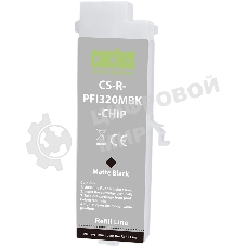 Картридж перезаправляемый струйный Cactus CS-R-PFI320MBK-CHIP PFI-320 черный матовый (260мл) для Canon imagePROGRAF TM-200/200MFP/205/300/300MFP/305/250/255/350/355 с чипом