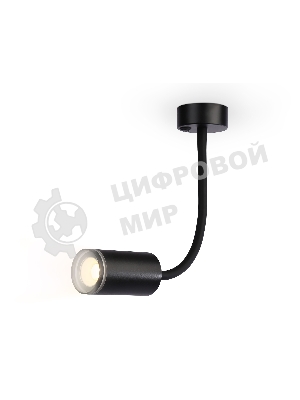 Светильник настенно-потолочный гнущийся с выключателем Ambrella light FW2470 BK черный GU10 max 12W D55*L100*H300