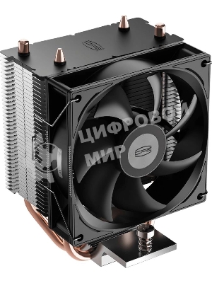 Кулер для процессора PCCooler R200 S115X/1200/1700/AM4/AM5 (TDP 110W, 90мм Non LED Fan, 2 тепловые трубки 6мм, 2200RPM, 28,3dBa)