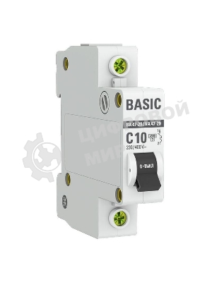 Выключатель автоматический EKF mcb4729-1-10C 1P 10А (C) 4,5кА ВА 47-29 EKF Basic