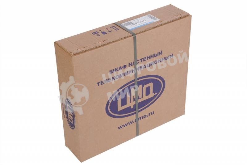 Шкаф настенный ЦМО ШРН-Э-9.500 9U 600x520 мм пер. дв. стекл несъемные бок. пан. серый