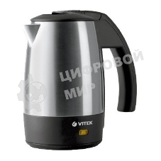 Чайник электрический Vitek VT-1154 SR 0.5л. 1000Вт серебристый/черный (корпус: металл)