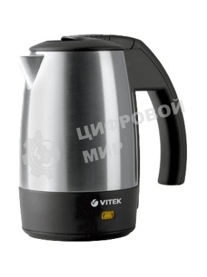 Чайник электрический Vitek VT-1154 SR 0.5л. 1000Вт серебристый/черный (корпус: металл)