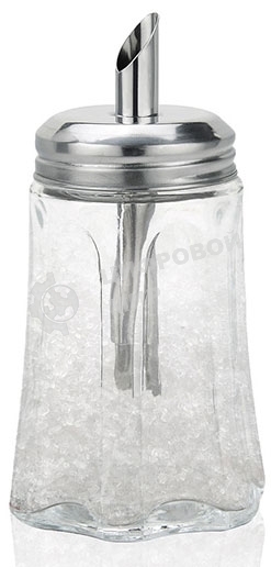 Сахарница с дозатором LR08-32 LARA 200мл, стекло, сталь