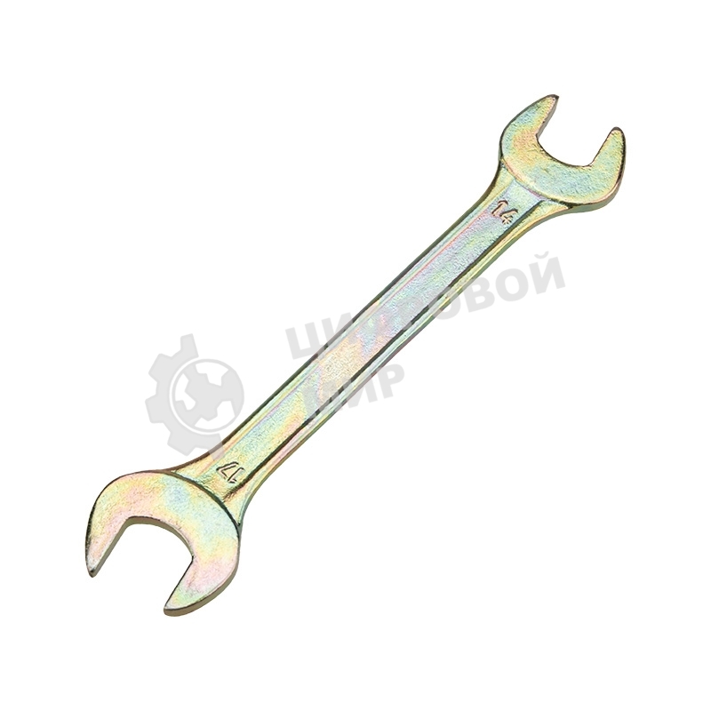 Ключ гаечный рожковый Rexant 14х17 мм, желтый цинк