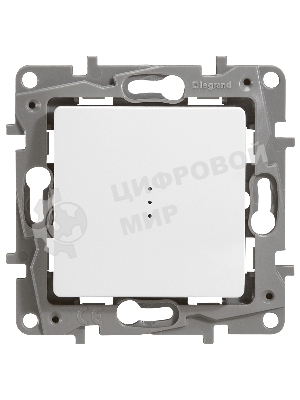 Переключатель с подсветкой, 10AX, бел. ETIKA 