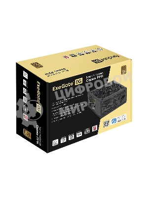 Блок питания ExeGate 1200PPH (EX292158RUS-S), 1200Вт, 80 PLUS Bronze, 120мм, черный