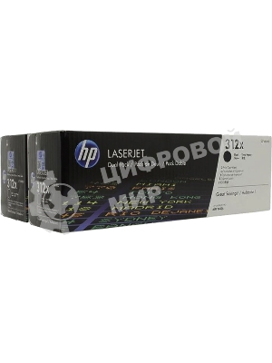 Картридж лазерный двойная упаковка Hewlett-Packard HP 312A CF380XD черный для LaserJet Pro M476dn, M476dw, M476nw 4400 стр.