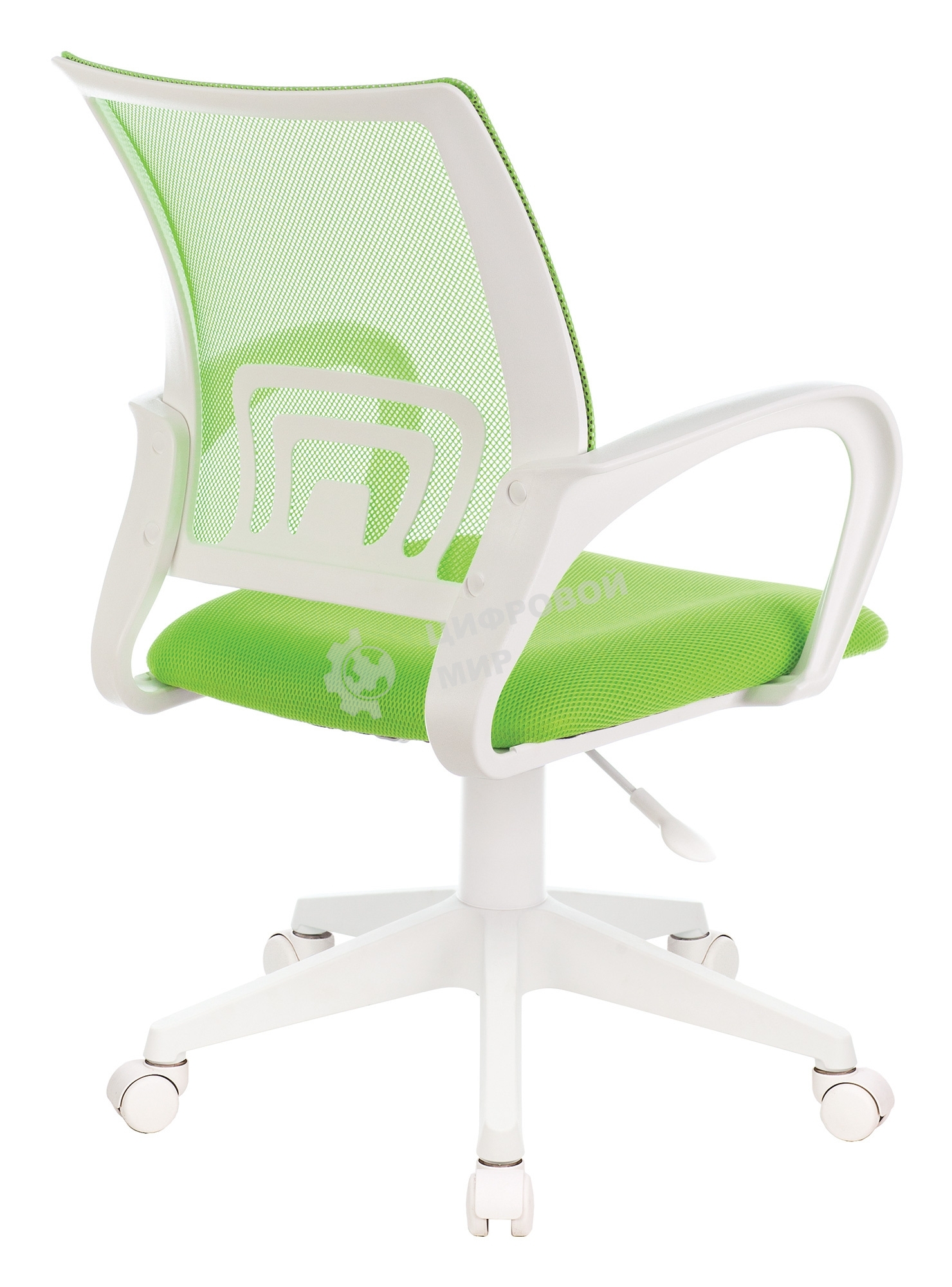 Кресло компьютерное Бюрократ CH-W695NLT TW-03A TW-18 салатовый, крестовина пластик, пластик белый