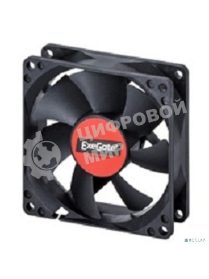Вентилятор для корпуса ExeGate E09225H4P-PWM черный, 92 мм, 2000 об/мин, 26 дБ, 4 pin