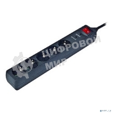 Сетевой фильтр Energenie Сетевой фильтр SPG5-C-15 4.5m 16А. черный. 