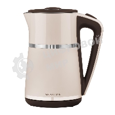 Чайник электрический Galaxy Line GL 0339, бежевый, пластик, 2200 Вт, 1,7 л