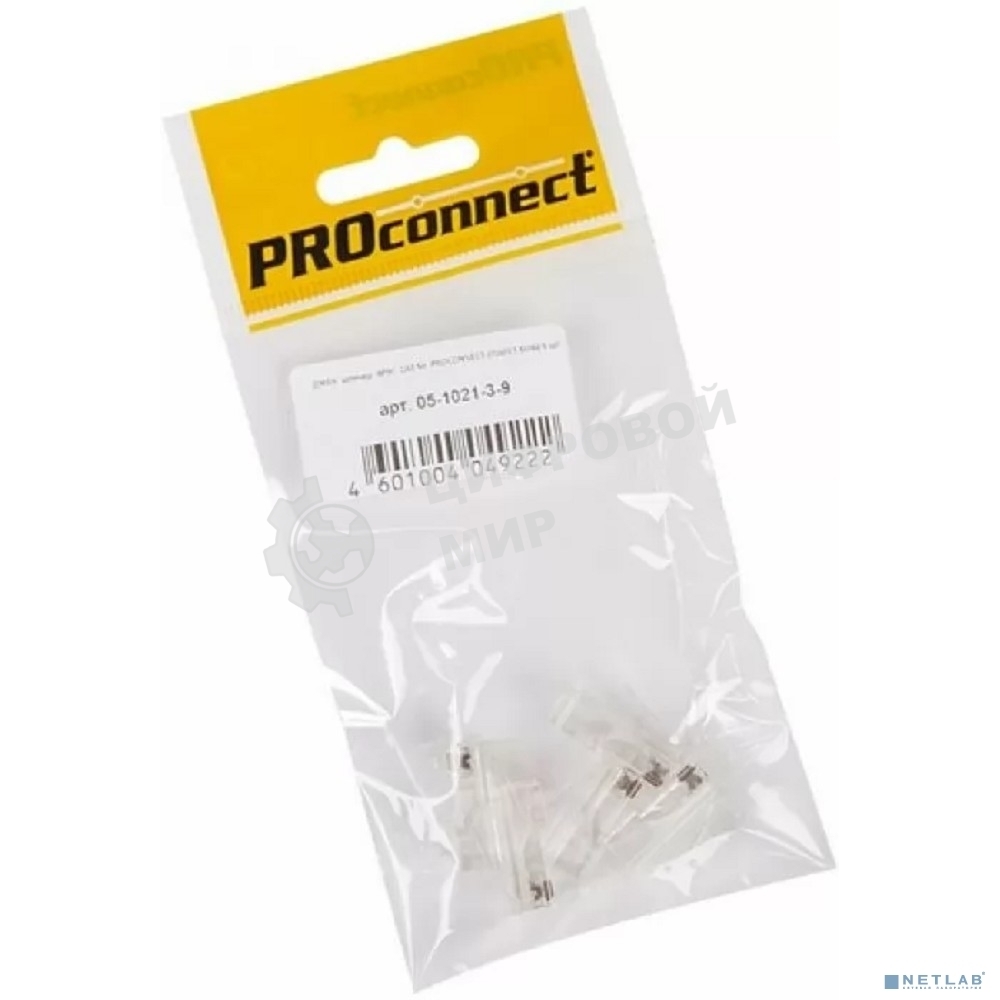 Разъем PROconnect RJ-45(8P8C) под витую пару, UTP, cat.5e (15 µ