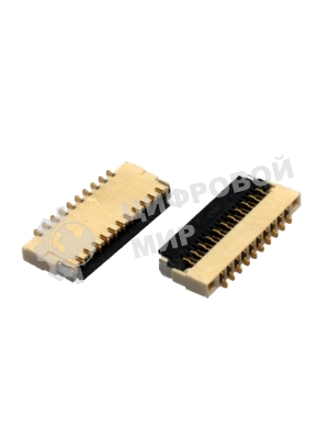 Разъем FPC Flip-Lock 0510-10RLGF 10 pin высота 1мм шаг 0,5мм