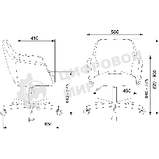Кресло Бюрократ CH-380M черный, экокожа