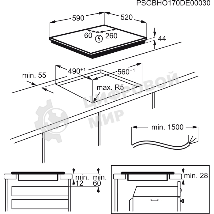 Индукционная варочная панель Electrolux LIL61434C