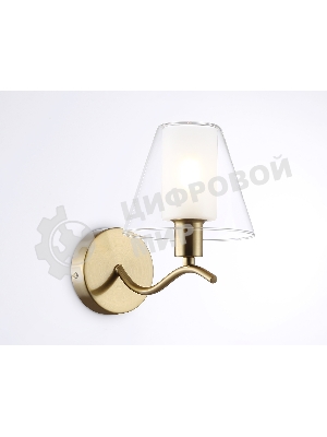 Настенный светильник Ambrella light LH57095 BS/FR латунь/белый матовый E14 max 40W 230*140*200