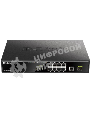 Коммутатор D-Link DGS-1010MP/A1A, L2 Unmanaged Switch with 9 10/100/1000Base-T portsand 1 1000Base-X SFPports(8 PoE ports 802.3af/802.3at (30 W), PoE Budget 125 W)