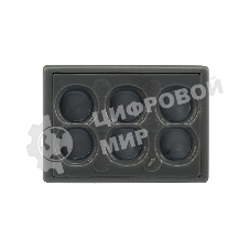 Экспресс-клемма с пастой Rexant 6-проводная до 2,5 мм², серый (50 шт./уп.) (773-306)