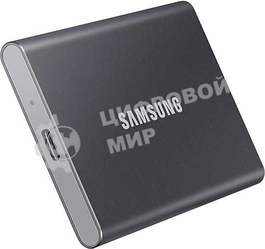 Внешний SSD Samsung T7, 2TB, USB 3.2 Gen 2 Type-C, R/W 1050/1000, титан