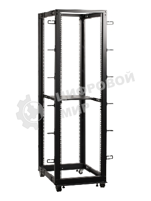 Стойка двухрамная Lanmaster TWT-RACK2-42U-ADJ 42U 480ммX560мм 1000кг черный