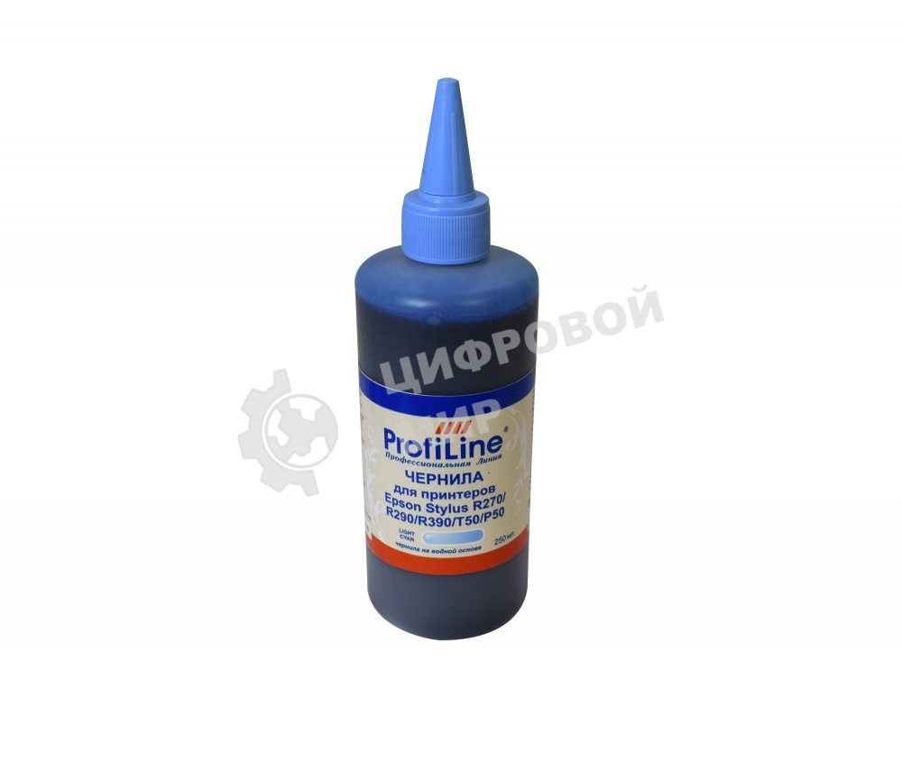 Чернила для принтеров Epson Stylus R270/R290/R390/T50/P50 Light Cyan 250 мл водн ProfiLine