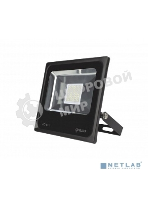 Прожектор светодиодный Gauss Elementary 20Вт 1320лм IP65 6500К черный ПРОМО