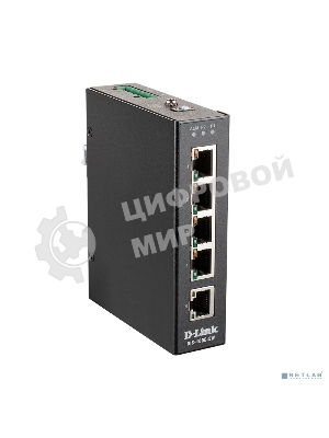 Коммутатор промышленный неуправляемый D-Link DIS-100E-5W/A1A с 5 портами 10/100Base-TX, функцией энергосбережения и поддержкой QoS