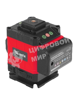 Лазерный уровень м-призм. MTX ML 360-3 Pro SET, 30 м, акк. Li 3000 мА·ч, состоит из 2 частей