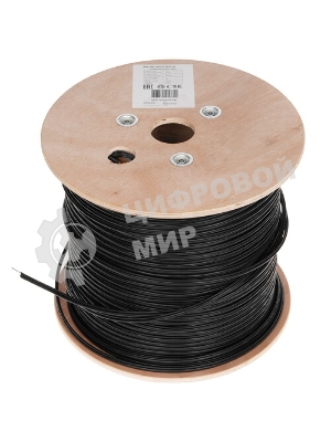 Кабель информационный Lanmaster TWT-5EUTP-OUT-TR кат.5е U/UTP не экранированный 4X2X24AWG PE внешний 305м черный