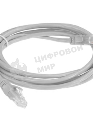 Патч-корд ExeGate UTP-RJ45-RJ45-5e-CU-2M-GY, UTP, cat.5e, 2м, медь, серый