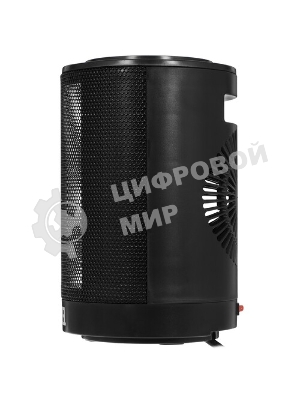 Тепловентилятор керамический Denzel DTFC-1200, черный, 600/1200 Вт, 12 м2, 3 режима, термостат