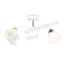 Светильник Ambrella light TR303001/2 WH/CH/FR белый/хром/белый матовый E27/2 max 40W 560*140*240