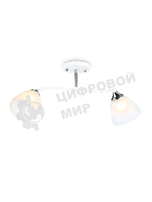 Светильник Ambrella light TR303001/2 WH/CH/FR белый/хром/белый матовый E27/2 max 40W 560*140*240