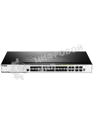 Коммутатор D-Link DGS-3000-28SC/A1A, 20×1 Гбит/с SFP + 4×1 Гбит/с Combo + 4×10 Гбит/с SFP+, управляемый