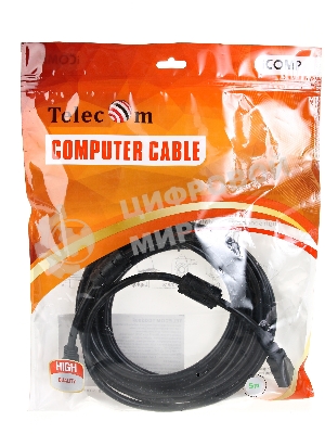 Кабель HDMI-19M - HDMI-19M ver 2.0+3D/Ethernet,2 фильтра 5m Telecom