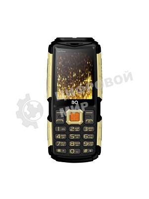 Мобильный телефон BQ 2430 Tank Power черный/золотистый